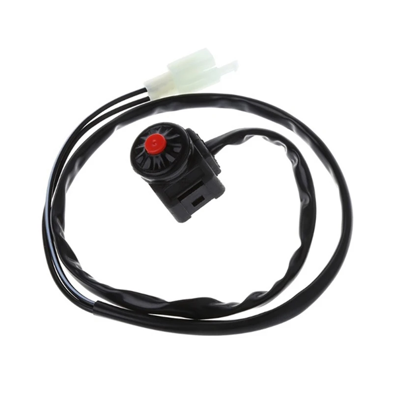 1pc Motorcycle Kill Stop Switch Red Push Button Horn Starter For Dirt Bike ATV 22mm 7/8