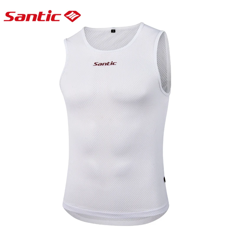 

Santic Men Cycling Jersey Short Sleeve Tight Vest MTB Road Bike Bicycle Running Vest Quick Dry Asian size