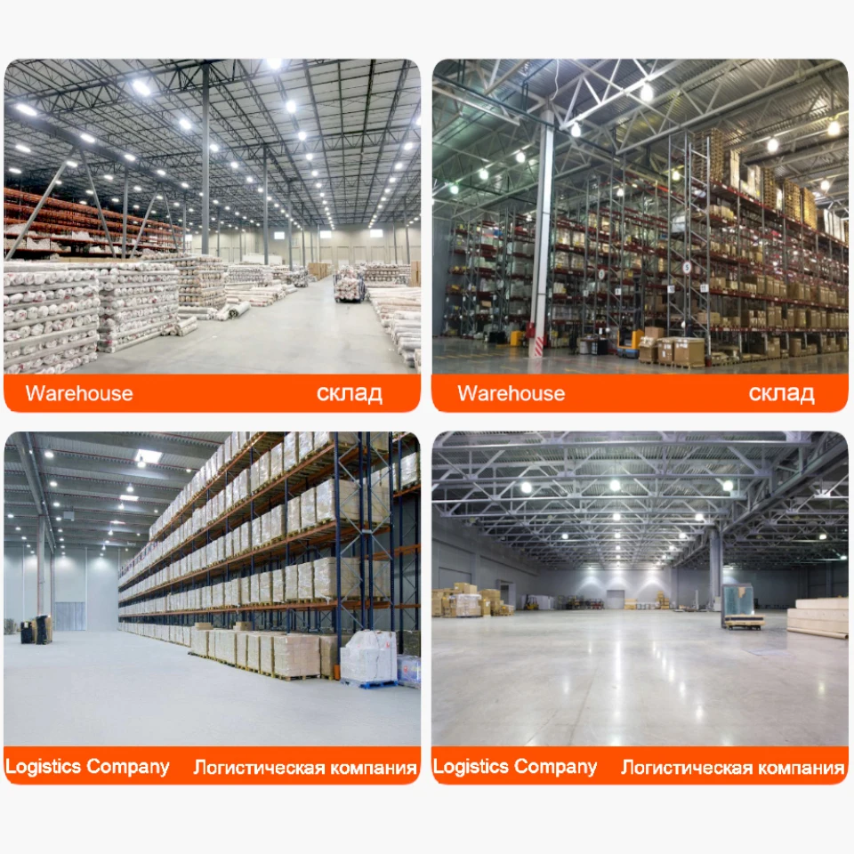 100W 150W 200W UFO LED High Bay Light Super Bright Mining Lamp AC230V 220V 110V Market Warehouses Workshop Stadium Garage Lamp