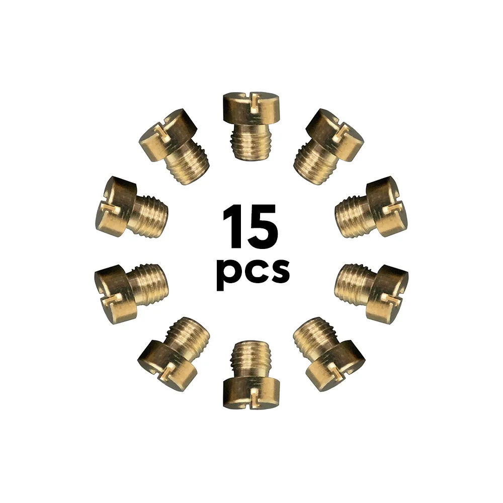 15pcs Main Jet 60-130 Set Carburetor Accessories For Dellorto PHNL Carburetors VHS-MIKUNI 12mm-17.5mm Carburettors With M6 Jets