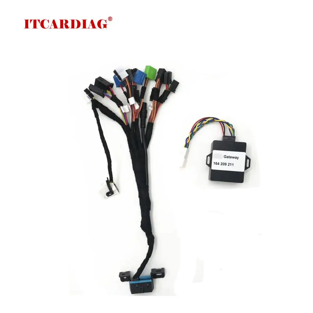 5 in 1 Test Cable For Mercedes-Benz W204 W207 W212 W166 W164 W221 EIS ESL With Dash Connector + Gateway Emulator