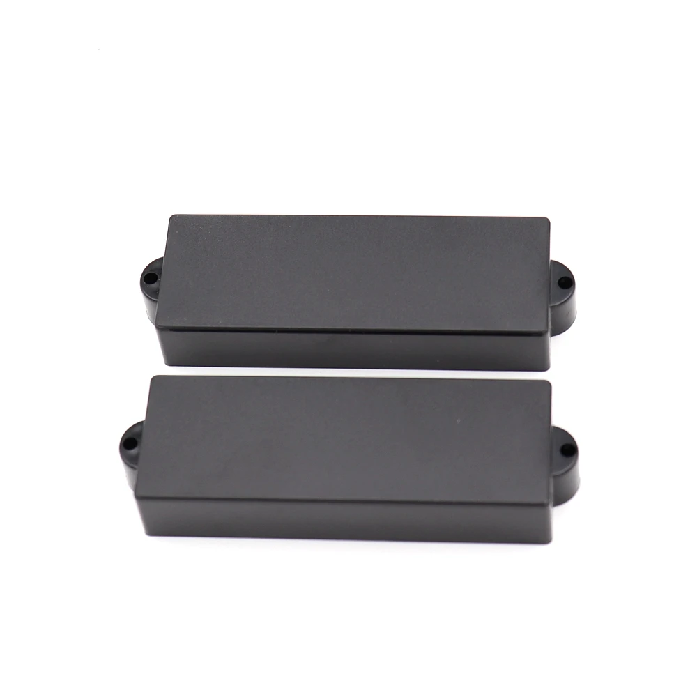 2Pcs Black 5 string PB Electric Bass Closed Pickup Cover housing cover