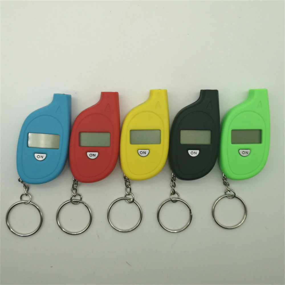 Mini-Reifendruckmesser im Schlüsselanhänger-Stil mit digitalem LCD-Display, Reifendruckprüfer für Autos, Motorräder und PKWs, Reifensicherheitsalarm – Detail 3