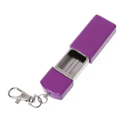 Mini Pocket Ashtray Portable Keychain Metal Ashtray Outdoor Travel  Smoking Ash Holder Case Household Merchandises