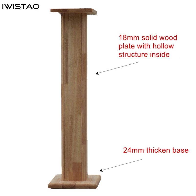 IWISTAO Solid Wood Speaker Stand Household HIFI Bookshelf Full Range Speakers Bracket DIY