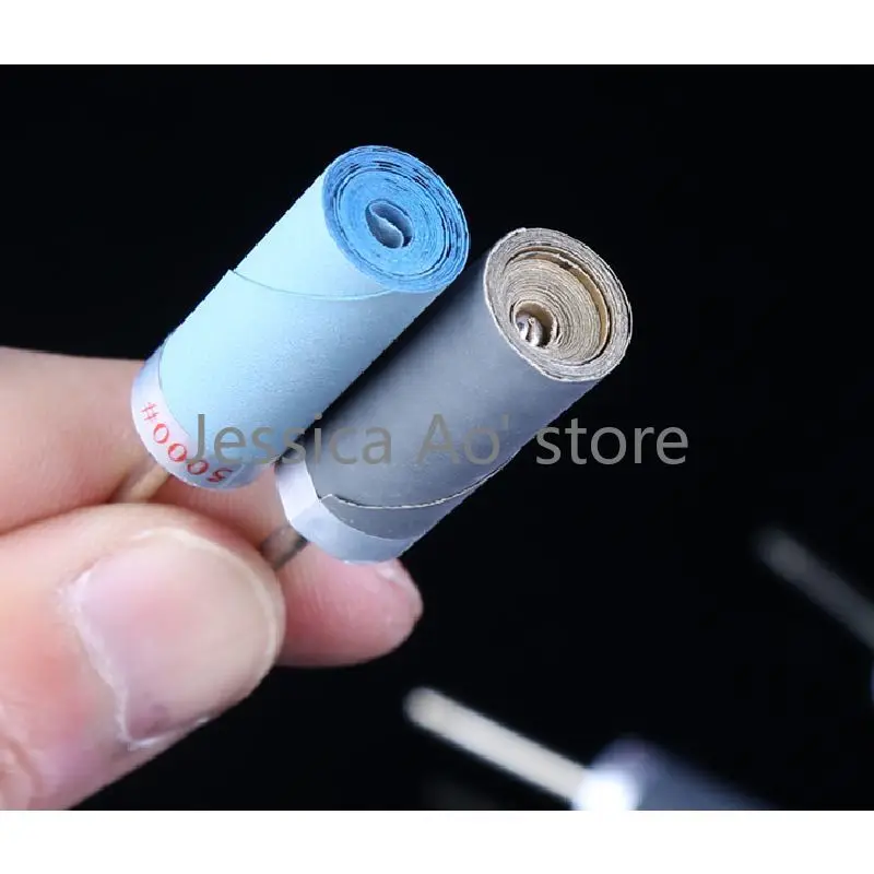 6pcs 180-7000grit Electric Grinder Abrasive Tools Sand Paper Fine Polishing Rod Electric Rotary Sandpaper Wood Carving Polishing