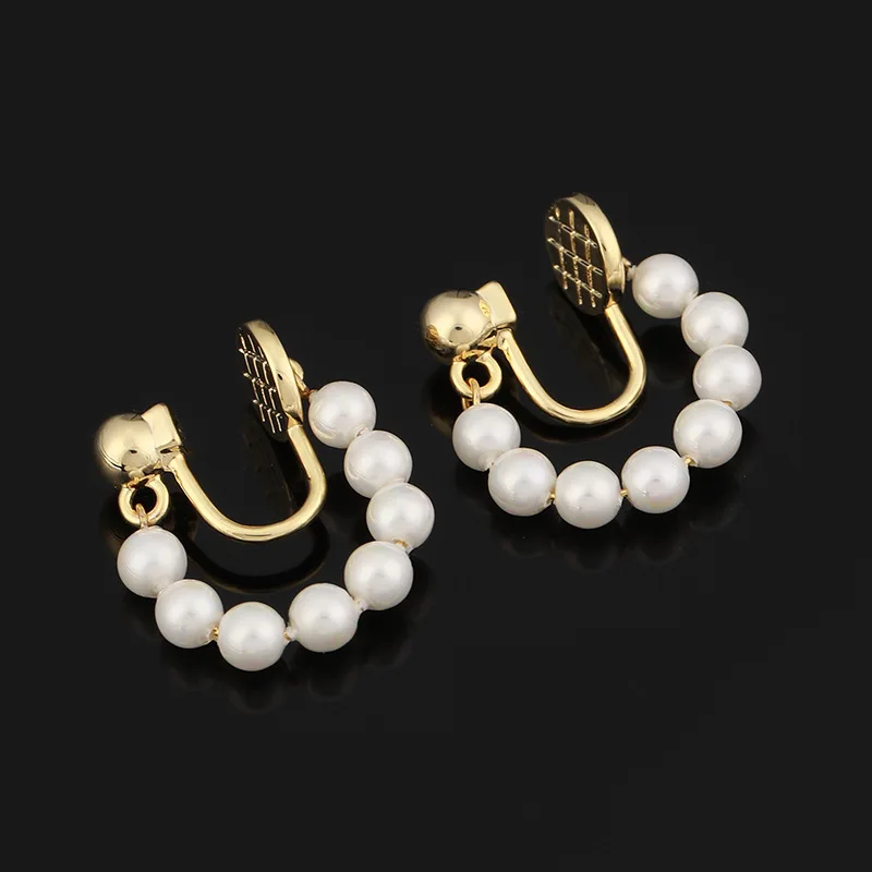 Simple Invisible Mosquito Coil Pan Without Pierced Ear Clips Hip Hop All-match Earrings Women Gift Wholesale