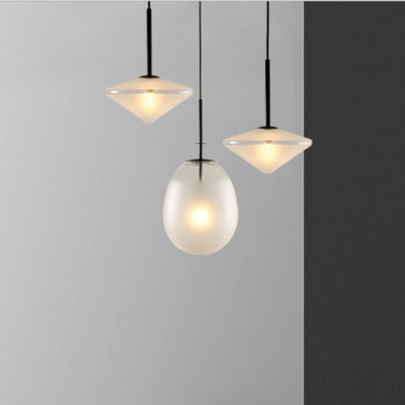 Post-Modern industrial pendant light Restaurant design Tempo Pendant Lamp Bedroom Bedside Bar Creative Fashion Art glass hall li