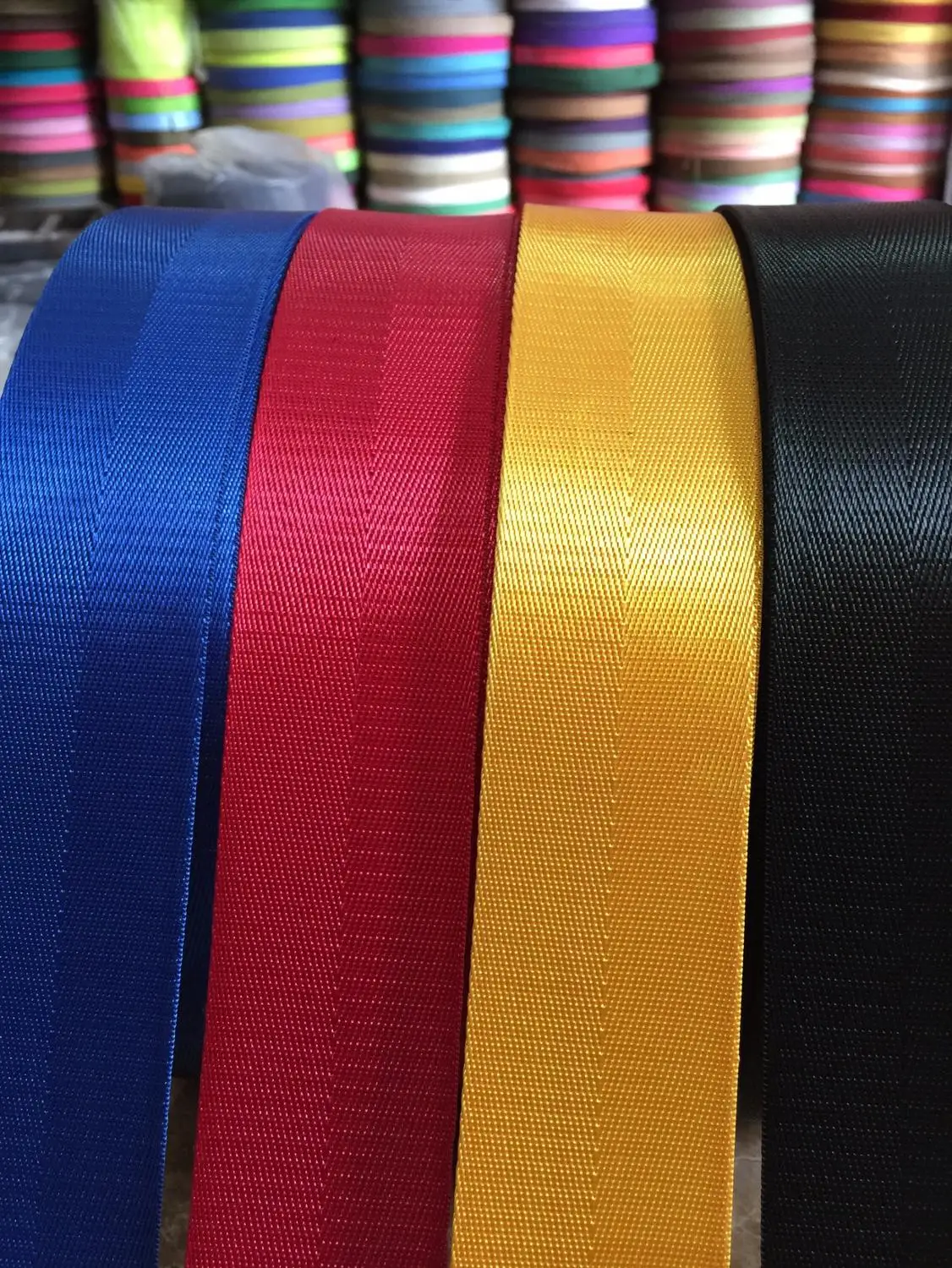 50mm Quality Color Strap DIY Lap-belt Nylon Webbing Life Belt Herringbone Pattern Knapsack Strapping Sewing Bag Belt Accessories