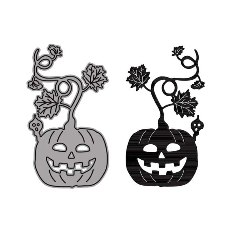 Metal Cutting Dies Halloween Pumpkin Scarecrow Elf Priest Mermaid Gnome Love Words Line Border Music Note Mountain Tree 2021 New