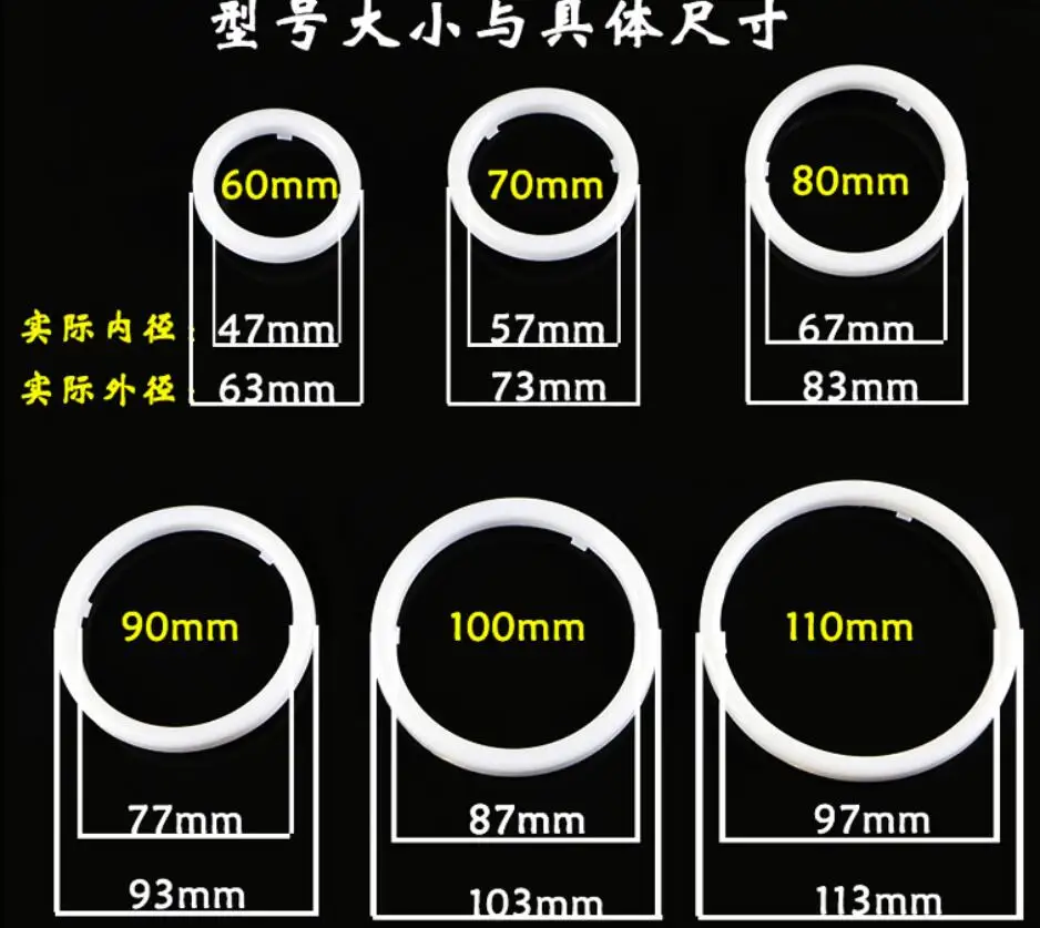 car bumper headlight CCFL ring fog Angel eye COB headlamp Auto daytime light car accessories 60/70/80/90/100/110/120MM