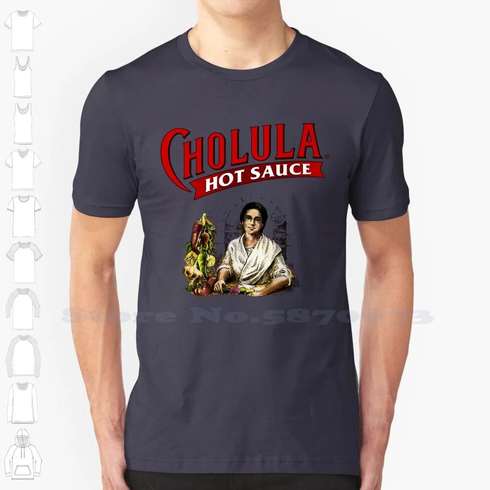 Cholula-Camiseta de algodón 100%, Cholula Tabasco Sriracha Tapatio Sausa Picante, comida, Topo Chico, salsa de chile caliente