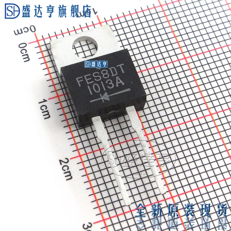 10Pcs/Lot FES8DT-E3/45 FES8DT TO-220-2 Rectifiers Diodes 8A 200V  NEW Original In Stock