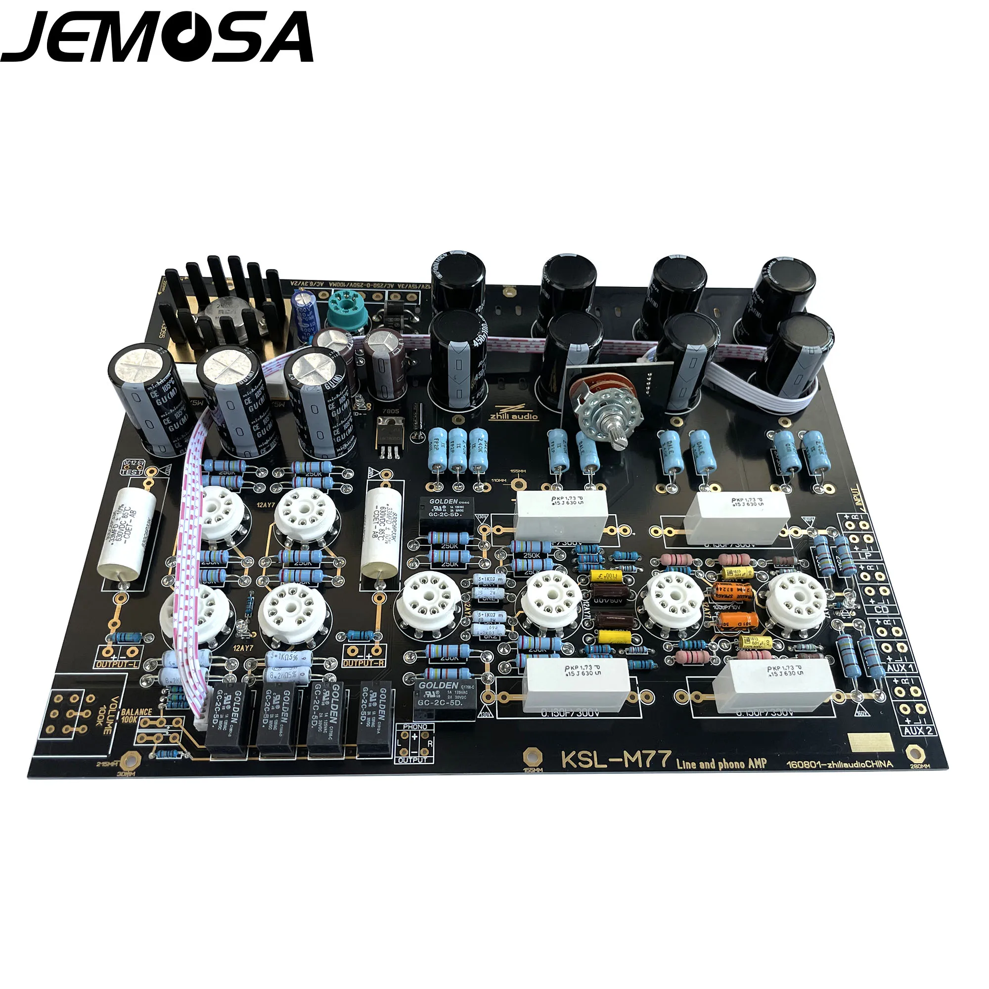 JEMOSA High-end Hi-Fi Valve Tube Phono Pre-Amplifier Stereo Preamp Board Perfect Reference KONDO AUDIONOTE M77 Circuit Board