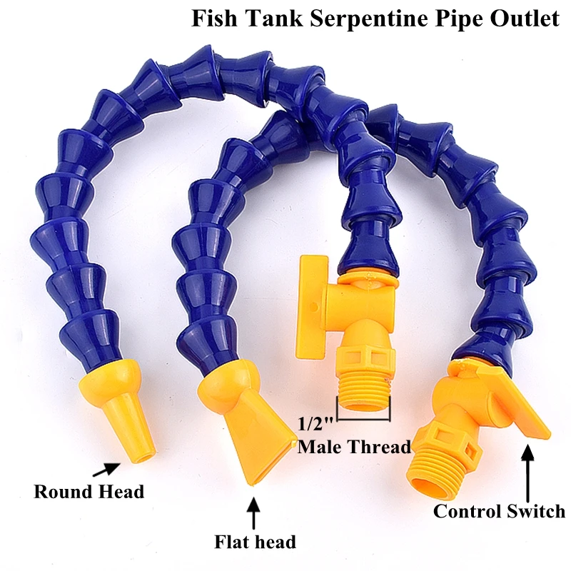 Aquarium Tank Pump Duckbill Fish Tank Water Outlet Adjustable Lengthen Nozzle Duckbilled Return Pipe Connector Tube Accessories