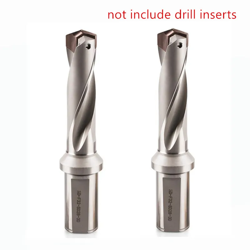 CNC Power Spade Drill bit 12mm - 32mm 3D 5D 7D 10D Fast Feeding Indexable U Drill Bit With Inner Coolant Gun Drill Bits