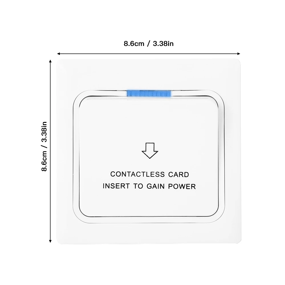 170V-250V Power Key Card Sensor Switch Electricity Recognition Switch Panel Energy Saving Card Sensing Power Switch for Hotel