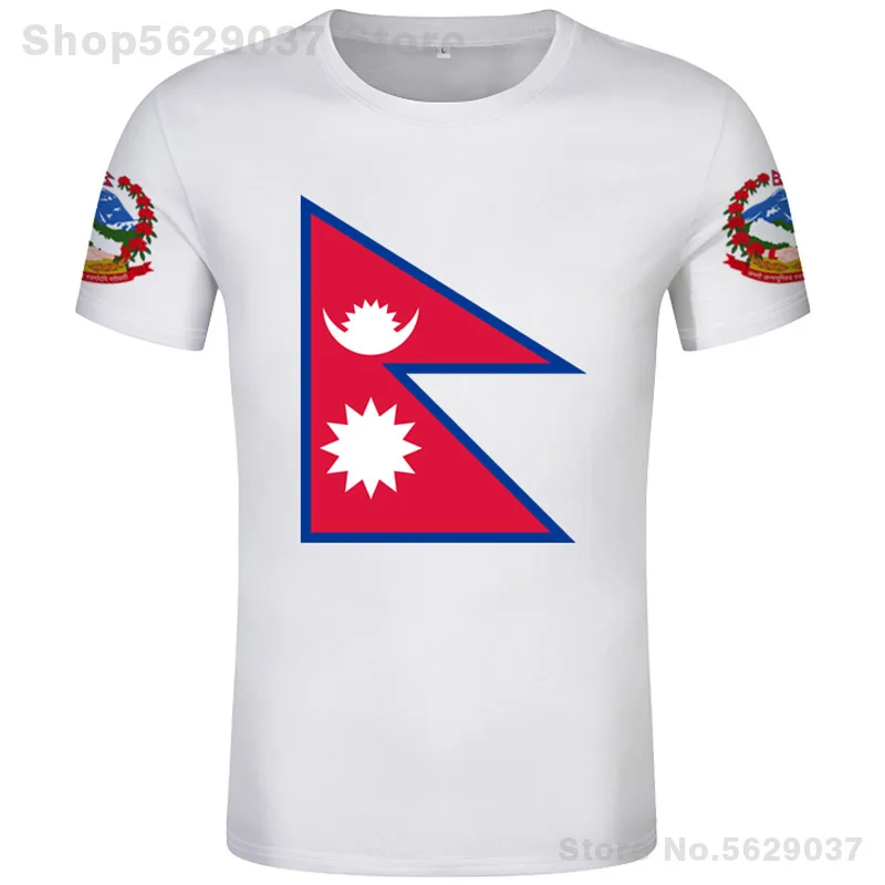 Nepal T Shirt Logo Free Custom Made Name Number Npl T-Shirt Nation Flag Np Republic Nepalese Nepali College Print Photo Clothing