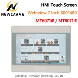 HMI Touch Screen WEINVIEW/WEINTEK MT6071iE MT8071iE 7 Inch 1024*600 Human Machine Interface Replace MT6100I NEWCARVE