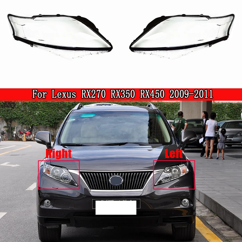 

Car Headlight Headlamp Plastic Clear Shell Lamp Cover Replacement Lens Cover For Lexus RX270 RX350 RX450 2009 2010 2011