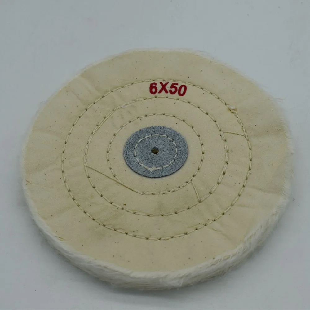 

Jewelry Tools Soft White Cloth Polishing Buffing Wheel 6InchX50 Dia 150mm