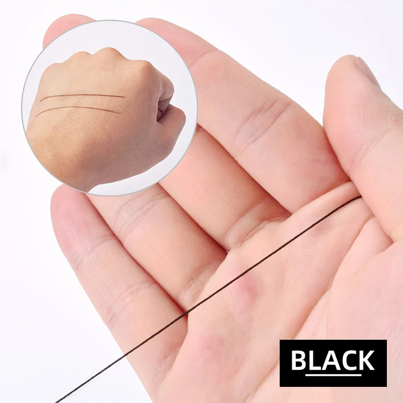 Semi-Permanent Women Dyeing Liners Thread Eyebrow Black Marking Thread Positioning Mapping String Eyebrow Measuring Tool 1pcs