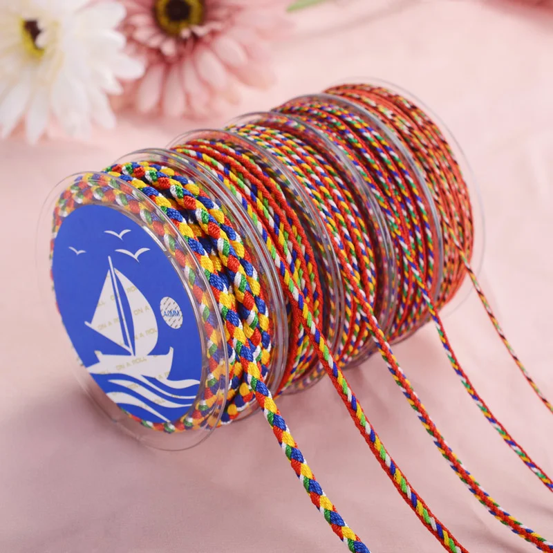 

Oar 1-4MM colorful rope DIY nylon Bracelet Accessories For Jewelry Making