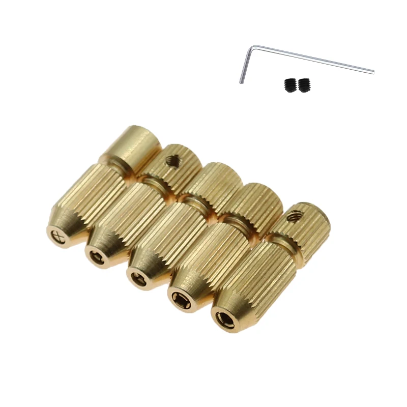 2mm/2.3mm/3.17mm Brass Electric Gimlet Drill Chuck Clamp Clip Twist Hand Drill Bit Collet