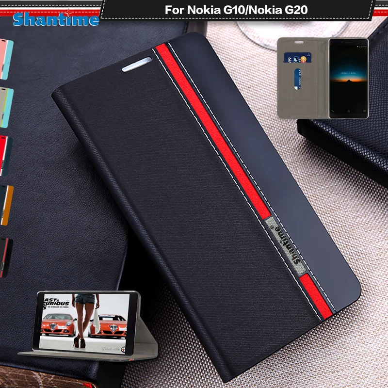 

Luxury PU Leather Case For Nokia G10 Flip Case For Nokia G20 Phone Case Soft TPU Silicone Back Cover