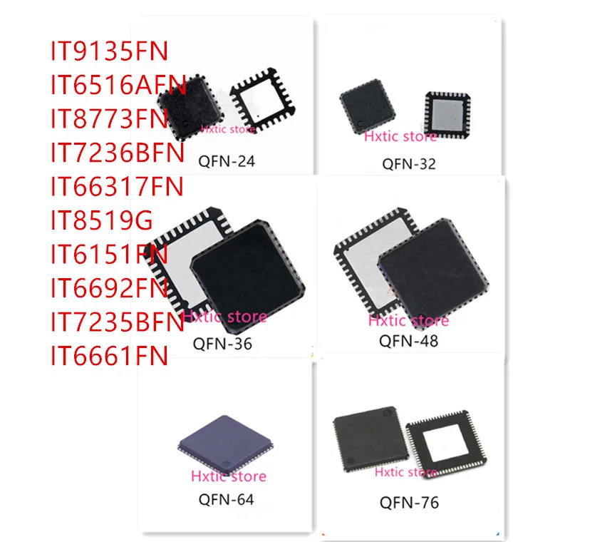 10Pcs IT9135FN IT6516AFN IT8773FN IT7236BFN IT66317FN IT8519G IT6151FN IT6692FN IT7235BFN IT6661FN Ic