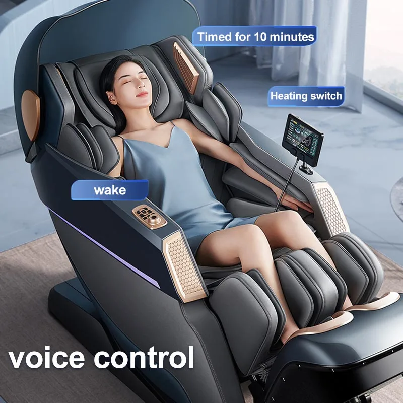 Zero Gravity Massage Chair Negative Oxygen Ion with Noise Reduction Hood Intelligent Induction Body Detection voice control Sofa