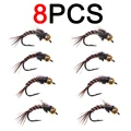8 moscas