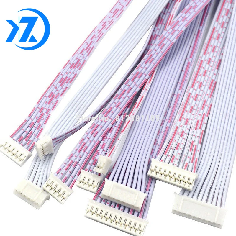 5PCS PH2.0 red and white cable single head double head 20CM 2P/3P/4P/5P/6P/7P/8P electronic cable