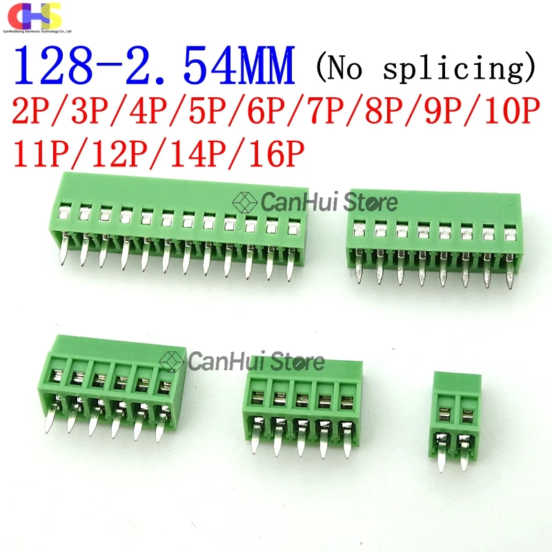 10pc KF128-3P4P5P6P7P8P9P10P12P14P16P 2PIN 2.54/3.5/3.81/3.96/5.0/5.08/7.5 MM Pitch PCB Screw Terminals Blocks Connector 300V10A