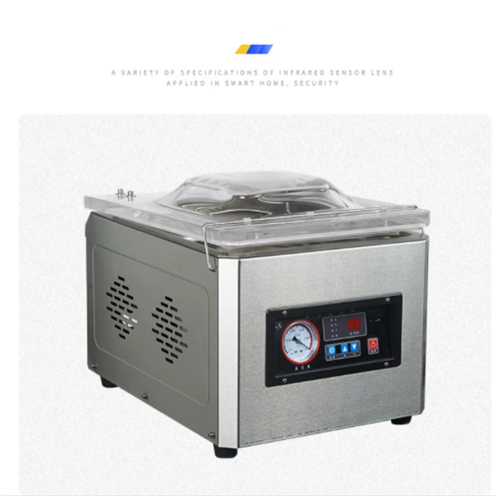 Vacuum Sealing Machine Food Preservation Snack Fruit Packaging Machine Compressor DZ-300 Large Vacuum Food Bag Sealed