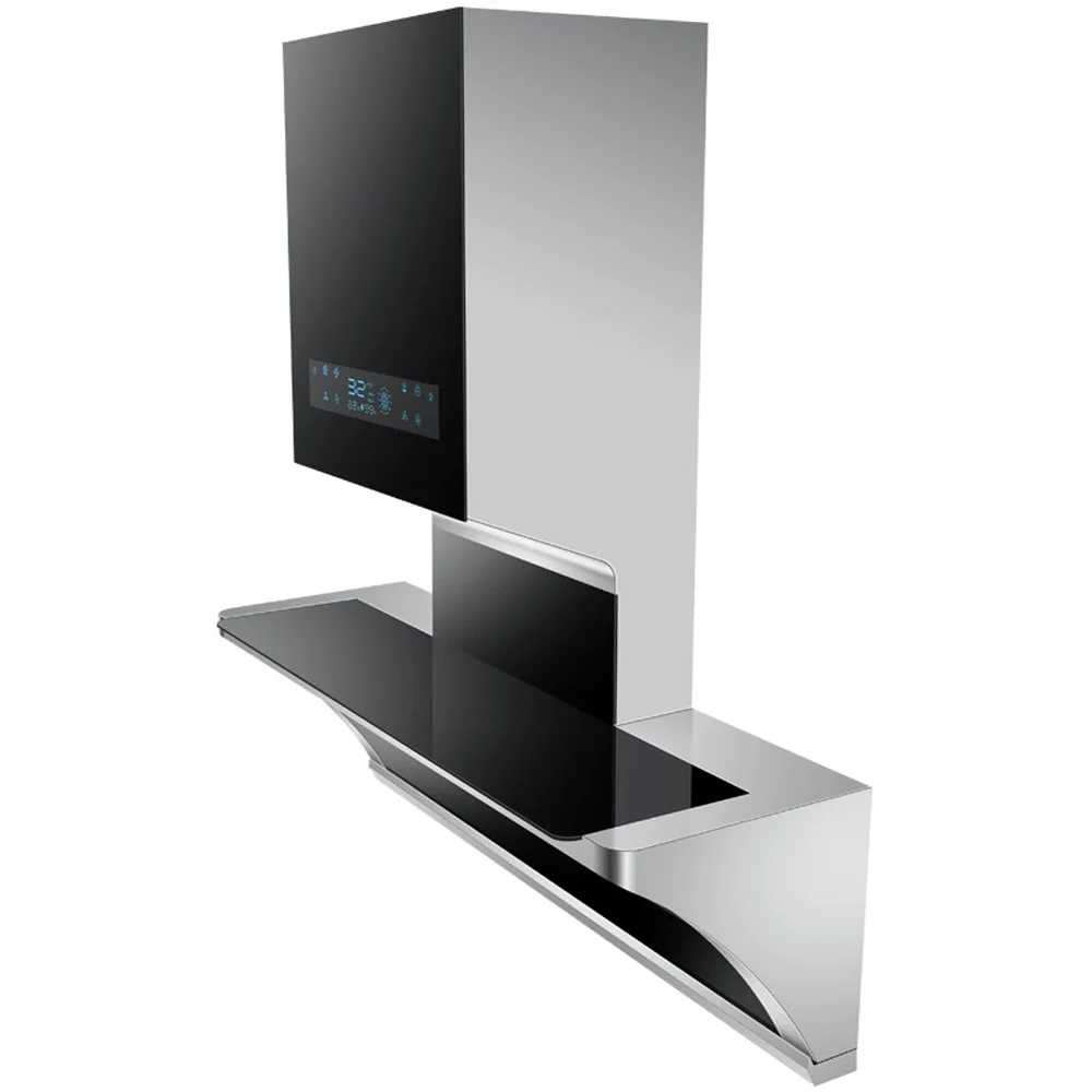 Kitchen Side Suction Range Hood Frequency Conversion High Suction Cooker Hood Food Warming Function Household Exhaust Hood