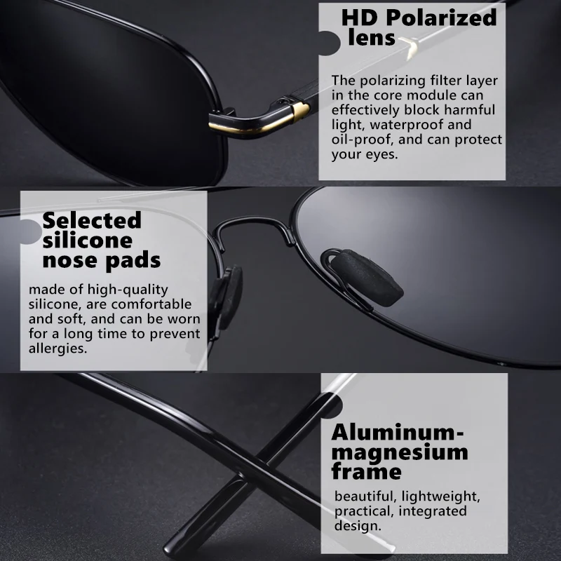 2022 New Trend Quality Titanium Alloy Sunglasses Polarized Men Photochromic Sun Glasses Women Pilot Mirror Shades Oculos De Sol