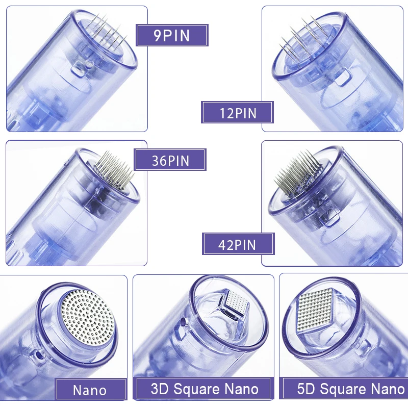 100/50/10 sztuk Microneedling dla Derma Pen śruba igła końcówka wkładu mikroigłowa wymiana wkładu mezoterapia