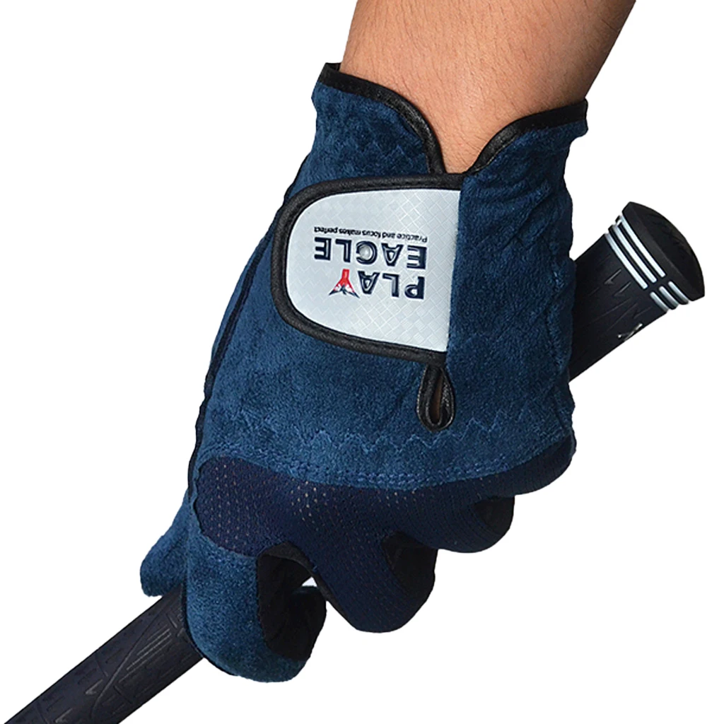 

Men Left Hand Golf Glove Sweat Absorbent Microfiber Cloth Soft Breathable Abrasion Glove Golfing Sports Club Golfer Equipment