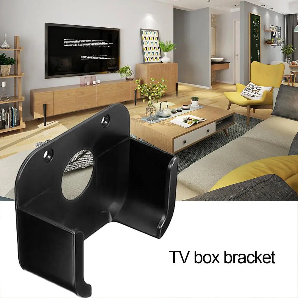 Wall Mounted Tv Box Holder For Apple TV 4 Media Player Protective Cradle STB Fixing Rack Stand Television Set Box Bracket