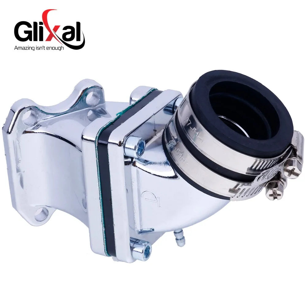 Glixal Dio AF18 AF28 AF27 49cc 50cc High Performance Racing Intake Manifold Inlet Pipe for CX ZX SE50 SK50 SA50 Elite 2T Scooter