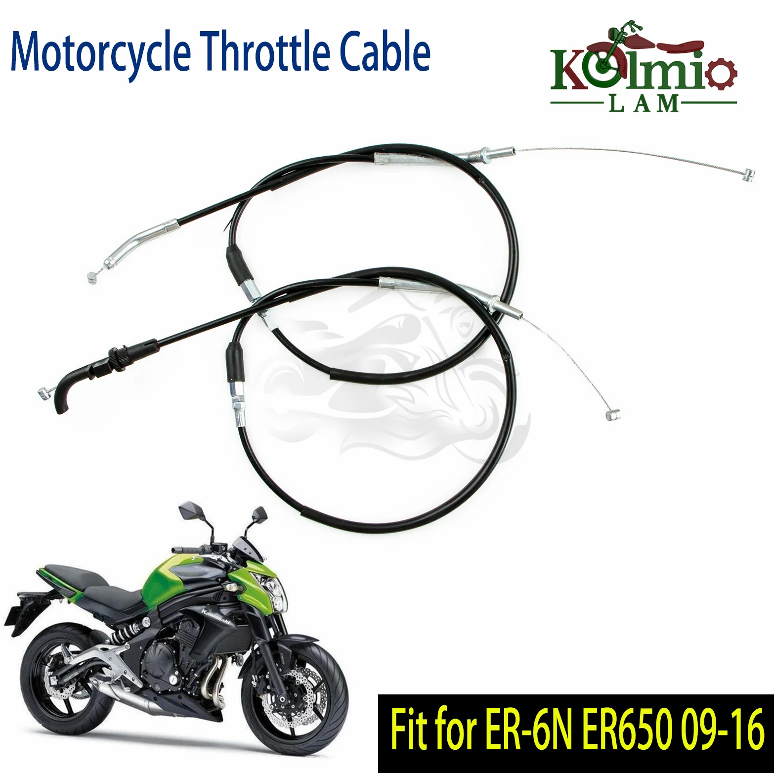 Motorcycle Throttle Cable Fit For Kawasaki ER6N ER6F Ninja650 EX650 2009 - 2016 ER650 ER-6N ER-6F 2010 2011 2012 2013 2014 2015