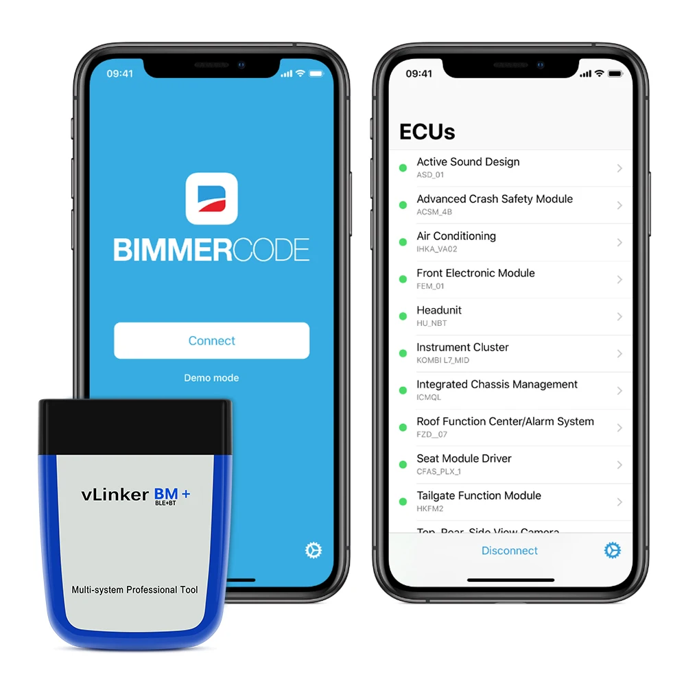 VLinker BM+ ELM327 V2.2 For BMW Scanner Bluetooth 4.0 OBD 2 OBD2 Car Diagnostic ELM 327 Auto Tool