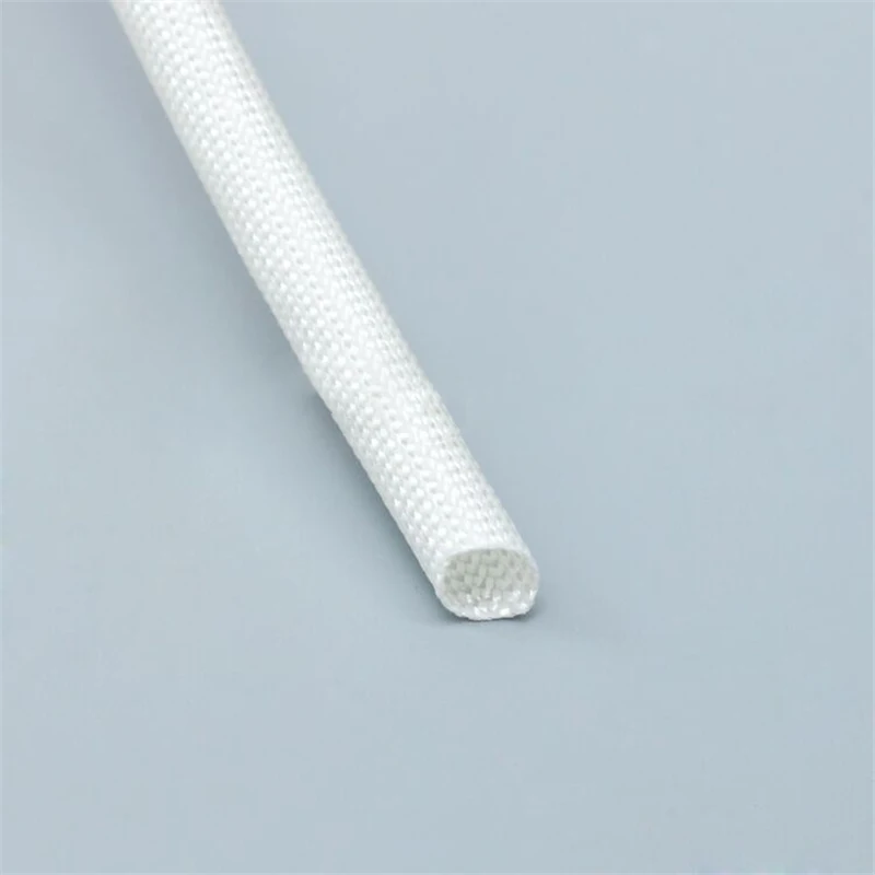 1-50Meter –30℃～+600℃ Resistant Glass Fiber High Temperature Tubes 1mm As Fixed Pattern Tube Electronic Insulation Protection