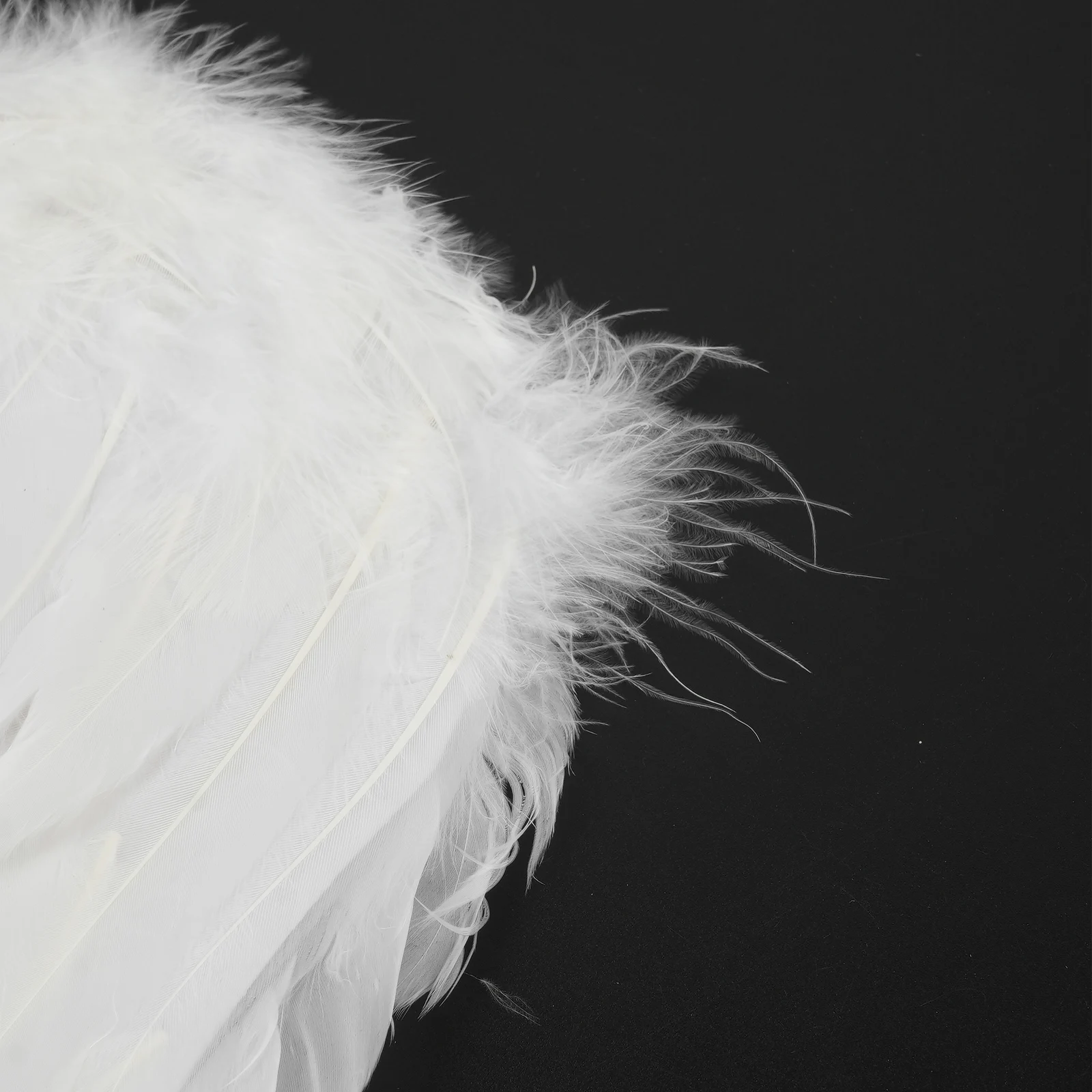 White/Black Angel Wings Real Feather Fairy Wing for Dance Party Christmas Masquerade Props Carnival Cosplay Wings Costume