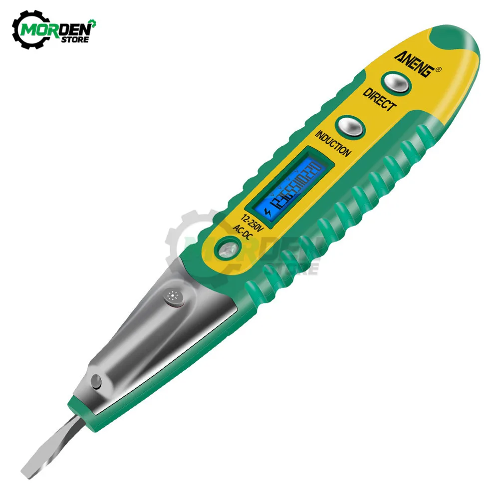 AC/DC 12-250V Digital Test Pencil Tester Electrical Voltage Detector Pen LCD Display Screwdriverfor Electrician Tools