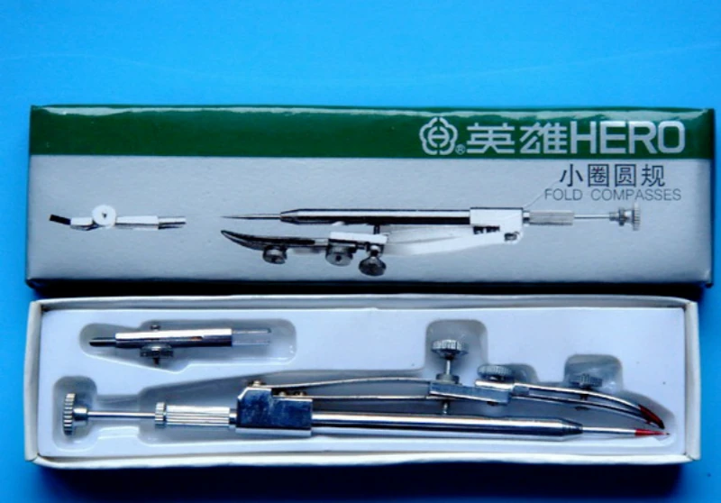 Hero H2032 small circle compasses professional graphics drawing tools accurate fold compass school compasso escolar scolaire
