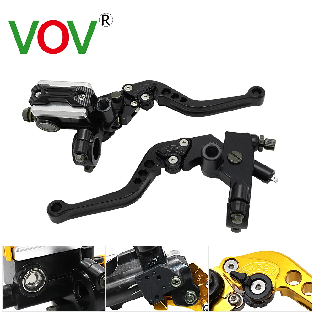 CNC Motorcycle Brake Clutch Levers Hydraulic Front Master Cylinder Motorbike Handle For Scooter Pocket Dirt Pit Bike Motocross