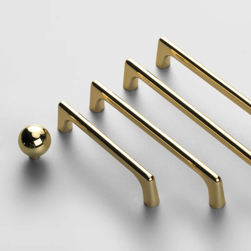 Gold /zinc Alloy Handle And Knobs Cupboard Pulls Drawer Knobs Kitchen Cabinet Handles Furniture Handle Hardware