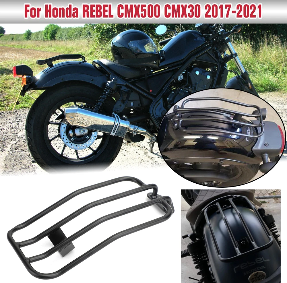 

For Honda Rebel 500 Luggage Rack Rear Top Case Carrier Cargo Shelf CMX500 CMX300 17 2018 2019 2020 2021 CMX 300 Accessories Moto